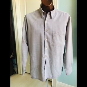 MEN’S BUGATCHI UOMO Button Up LS Shirt. Designer L